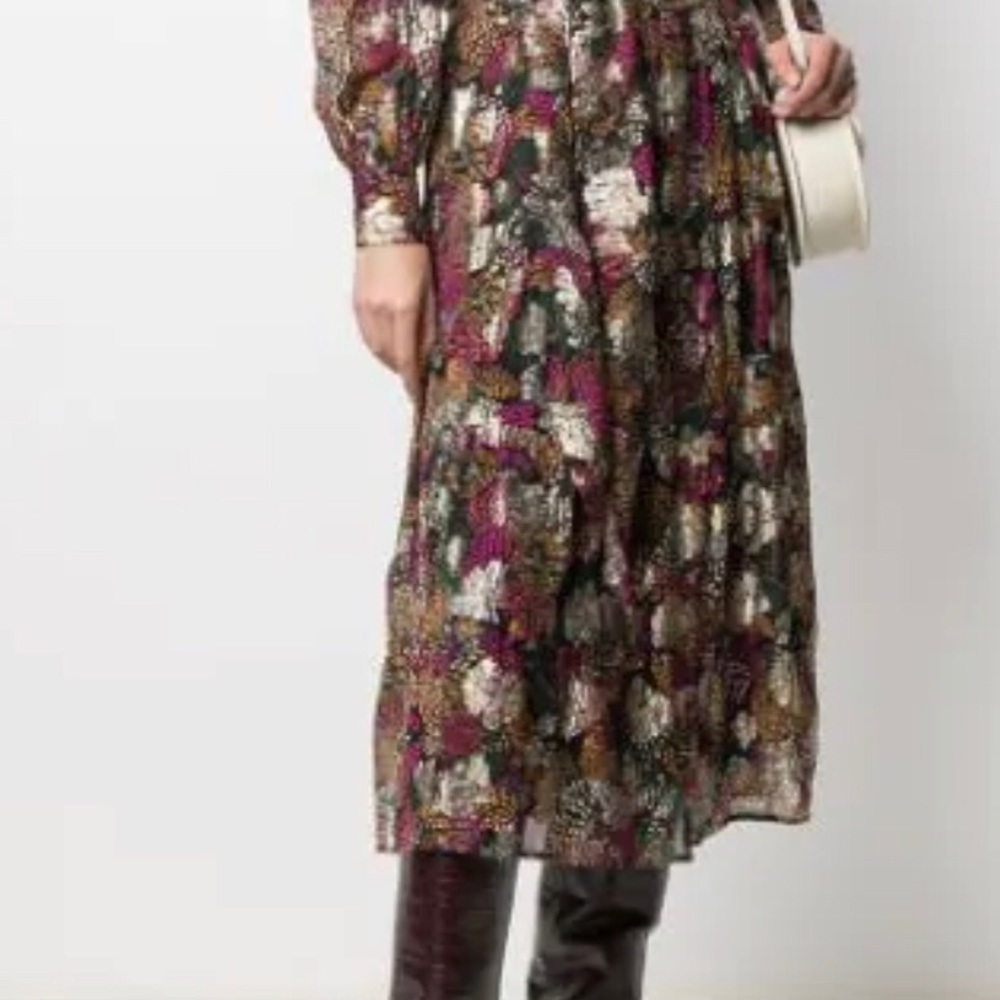 Ba&sh MIDI Floral Colorful Skirt